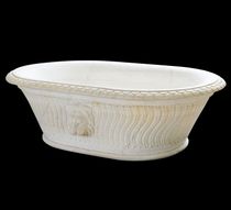 oval handcrafted marble bath-tub SOLID CARRARA Lapicida