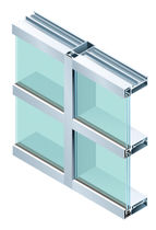 panel curtain wall (metal and glass) 2-1/2" x 6-1/2" Oldcastle BuildingEnvelope