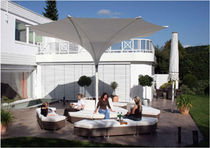 patio umbrella with integrated light (wind resistant) MDT-TEX Outdoor Comforts