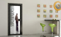 patterned glass pane swing door ETNO Giannattasio porte e finestre