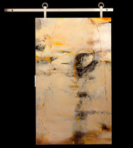 patterned glass sliding door PALATINO Sargam Griffin ArtDoors