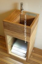 pedestal washbasin  INSPIRATION BOIS
