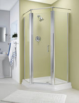 pentagonal swing shower screen VENTURA NEO V94Z Alumax Bath Enclosures