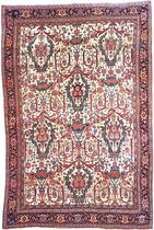 persian floral patterned rug in wool BIDJAR  Warp & Weft