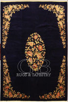 persian floral patterned rug in wool KASHAN OLD  bersanetti giovanni