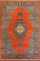 persian geometric patterned rug in wool (Ardebil, handmade) OLD ARDEBIL  bersanetti giovanni