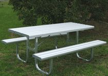 picnic table for public spaces ALUMINIUM CAT. NO. 115 Draffin