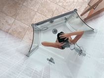 pivoting shower screen for corner shower  matki showering