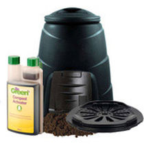 plastic garden composter 330 LITRE BLQCKWALL