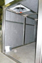 polyester thermal and acoustic insulation panel (made from recycled plastic bottles) POLYPHONE&reg; 63T, 49T ET T222 DECIBEL FRANCE