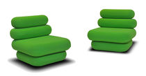 pop art design fireside chair HOT DOG by Karim Rashid Domodinamica by Modular