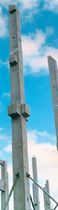 precast reinforced concrete column with bracket  Ronveaux B&acirc;timent