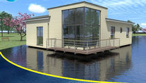 prefab ecological floating house LA MANGROVE BATIFLO
