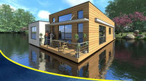 prefab ecological floating house LA NYMH&Eacute;A BATIFLO