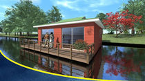 prefab ecological floating house LE CANADIEN BATIFLO
