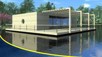 prefab ecological floating house LA LOBELIA BATIFLO