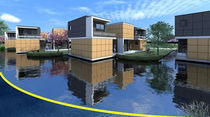 prefab ecological floating house MARINE LODGE BATIFLO