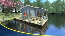 prefab ecological floating house ARLEQUIN BATIFLO