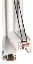 PVC double glazed casement window GENTLY H 160 HAAS HOCO ITALIA