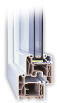 PVC double glazed casement window  Trocal