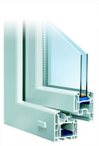 PVC double glazed casement window INNONOVA_70.M5 CLASSIC Trocal