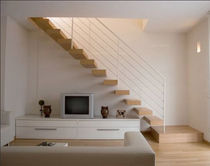 quarter-turn floating staircase SPINNAKER essegi scale