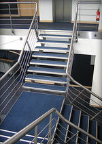 quarter-turn staircase with a lateral stringer for commercial buildings (metal frame and steps) WILLIAMS F1 elite metalcraft