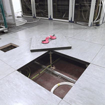 raised access floor panel in chipboard eBAND Speedline Raised Access Flooring Systems