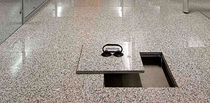 raised access floor panel in stone finish   Petral S.r.l