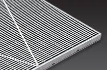 raised access floor panel in steel FLOOROMETRY 101 CS Construction Specialties