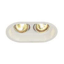 recessed ceiling halogen spotlight (adjustable, low voltage) HORN 2 TURNO MR16 SLV BY DECLIC