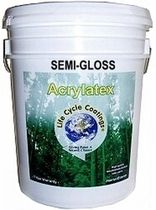 recycled decorative acrylic paint for interior and exterior (gloss) LIFE CYCLE&trade; SEMI-GLOSS RECYCLED PAINT COLORS ACRY LATEX