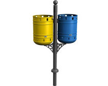 recycling bin for waste separation for public spaces BASCULANTE : PA623DS Benito