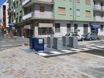 recycling bin for waste separation for public spaces  ecospace