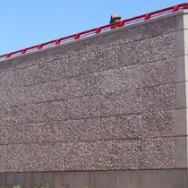 reinforced concrete retaining wall on reinforced soil (precast units) RENFOTER&reg; MODULE Vivalp