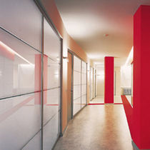 removable acoustic glass partition M92 FUGA Movinord