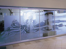 removable acoustic glass partition GL Hufcor 