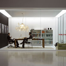 removable frameless glass partition NODUX&reg; by Dhemen design Movinord