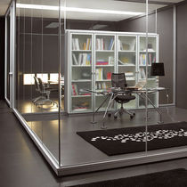 removable frameless glass partition CRYSTAL Movinord