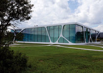 resin facade cladding SOLIDS: ALPINE WHITE HI-MACS&reg;