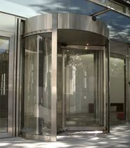 revolving automatic door for commercial buildings  Turnstar Systems