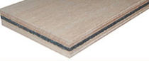 rigid acoustic and fire-retardant wood insulation panel KURK-RUBBER LIGHT Kuiper Dutch Marine Panels