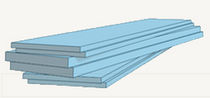rigid expanded polystyrene insulation panel SR.P 400 STYRO RAIL