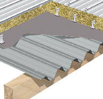 rigid stone wool insulation panel for roofs (thermal and acoustic)  SKINZIP