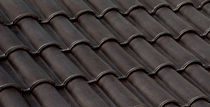 roman interlocking clay roof tile (glazed) DARK BROWN VE-VA
