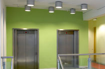 round fluorescent downlight (surface mounted, compact) PLEIAD COMPACT by Wilma Daemen  FAGERHULT