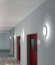 round wall mounted fluorescent luminaire JOT (C-W) by Paolo Bistacchi TRE CI LUCE
