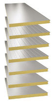 sandwich panel: metal and polyurethane core (PUR) PROMISOL 1003 Arcelor