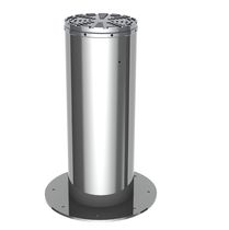 security bollard for public spaces LIBRA 300FLE S4 INOX304 LUCIDO MAC srl