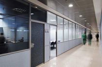 semi glass partitioned removable partition wall M92 Movinord